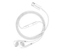 Mayaxess Écouteurs Filaires USB-C avec Micro intégré pour Honor Magic V5 Blanc