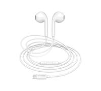 Mayaxess Écouteurs Filaires USB-C avec Micro intégré pour iPhone 15 Blanc