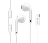 Mayaxess Écouteurs Filaires USB-C pour iPhone 17 Air avec Microphone intégré
