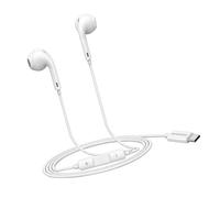 Mayaxess Écouteurs pour iPhone 15 Pro Filaires USB-C avec Micro intégré Blanc