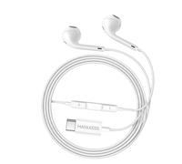 Mayaxess Écouteurs pour Pixel 9 Filaires USB-C avec Micro intégré Blanc