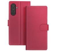 Mayaxess Étui Portefeuille 2 en 1 pour Galaxy A17 avec Coque Détachable Rouge