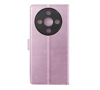 Etui Portefeuille 2 en 1 pour Honor Magic 8 Lite Coque Détachable Rose Champagne