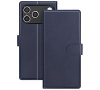Etui Portefeuille 2 en 1 pour iPhone 17 Pro avec Coque Détachable Bleu nuit