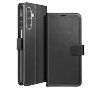 Mayaxess Étui Portefeuille pour Galaxy A17 avec Dragonne et Fonction Stand Noir