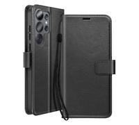 Étui Portefeuille pour Galaxy S26 Ultra avec Dragonne et Fonction Stand Mayaxess Noir