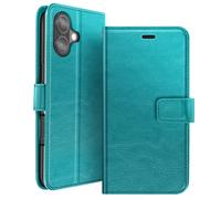 Mayaxess Étui Portefeuille pour iPhone 17 avec Fonction Stand Bleu canard