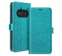 Mayaxess Étui pour Nothing Phone 3a Vintage Clapet Portefeuille Support Bleu