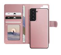 Mayaxess Étui pour Samsung Galaxy S21 Coque Détachable Rose champagne