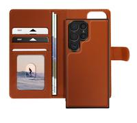 Mayaxess Étui pour Samsung Galaxy S23 Ultra Coque Détachable Marron