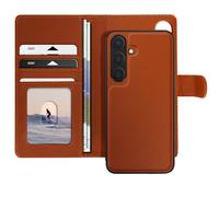 Mayaxess Étui pour Samsung Galaxy S24 Coque Détachable Marron