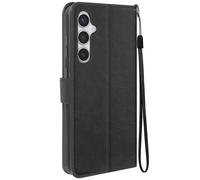 Mayaxess Étui pour Samsung S24 Portefeuille Fonction Support avec Dragonne Noir