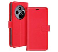 Mayaxess Étui pour Xiaomi Redmi 14C Portefeuille avec Dragonne Rouge