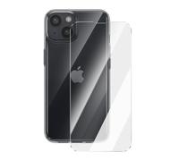 Pack Coque et Verre Trempé pour iPhone 13 Protection Intégrale Antichoc Mayaxess Transparent