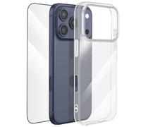 Mayaxess Pack de Protection Coque + Verre trempé pour iPhone 17 Pro Transparent