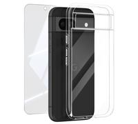 Mayaxess Pack Protection pour Google Pixel 8A Coque Souple et Verre Trempé 9H Transparent