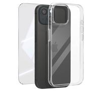 Pack Protection pour iPhone 15 Coque Souple et Verre Trempé 9H Mayaxess Transparent