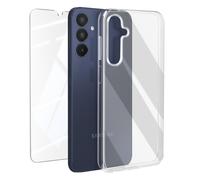 Pack Protection pour Samsung Galaxy A15 5G Coque et Verre Trempé Transparent