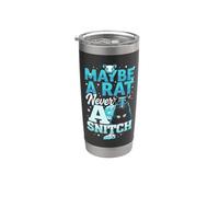 Maybe A Rat Never A Snitch - Funny No Snitching Gobelet isotherme en acier inoxydable double paroi
