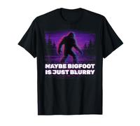 Maybe Bigfoot is Just Blurry, Cadeaux rétro et Amusants en Forme de Sasquatch T-Shirt