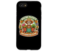 Maybe Plants are Addicted to Me Squelette de Jardinier Amusant Coque pour iPhone SE (2020) / 7/8