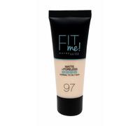 Maybelline 30ml Pour Moi! Mat + Poreless, 97 Porcelaine Naturelle, Maquillage