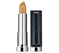 Maybelline Color Sensational Matte Rouge à Lèvres Métallique n° 10 Pure Gold, avec une finition métallique mate, texture crémeuse.