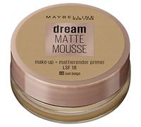 Maybelline Dream Matte Mousse Maquillage N°48 Sun Beige Maquillage matifiant avec Texture Mousse soufflée d'air pour Une Sensation légère et aérée et Une Peau merveilleusement Douce 18 ML