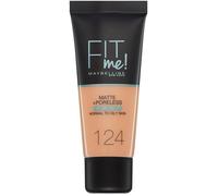 Maybelline Fit Me Fond de Teint Matte & Poreless Peaux normales à grasses Teinte 124 Sable 30 ml