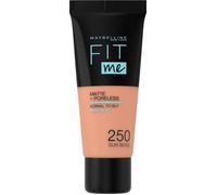 Maybelline Fit Me! Fond de teint matifiant peaux normales à grasses Teinte 250 Sun Beige 30 ml