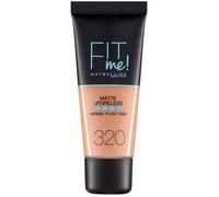 Fit Me! Maybelline Fond de Teint Matte + Poreless 30 ml (différentes teintes disponibles) - 320 Natural Tan