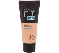 Maybelline Fit Me Foundation Matte + Poreless Fond de teint liquide matifiant 124 Soft Sand 30 ml