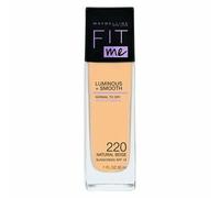 Maybelline Fit Me ! Luminous + Smooth Foundation maquillage liquide pour un teint unifié et éclatant 220 Natural Beige 30 ml