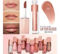 MAYBELLINE LIFTER GLOSS Rouge à Lèvres Acide Hyaluronique Hydratant 008 STONE Nu