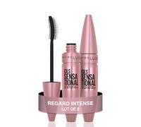 Maybelline New York - Mascara Cils Sensational Effet éventail - Lot de 2 Noir - 2 x 9,4 ml