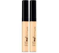 Maybelline New-York - Anti-cernes Correcteur Fluide Fit Me Matte & Poreless - Tous Types de Peaux - 25 Medium - 6,8 ml (Lot de 2)