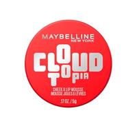 Maybelline New York - Blush en Mousse Multi-Usage - Joues & Lèvres - Fini Mat Flouté - Tenue Jusqu'à 14h - Cloudtopia - Teinte : 03 Divine Crimson
