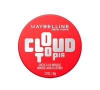 Maybelline New York - Blush en Mousse Multi-Usage - Joues & Lèvres - Fini Mat Flouté - Texture légère - Tenue Jusqu'à 14h - Résiste au Transfert - Cloudtopia - Teinte : 03 Divine Crimson