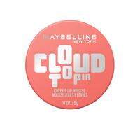 Maybelline New York - Blush en Mousse Multi-Usage - Joues & Lèvres - Fini Mat Flouté - Tenue Jusqu'à 14h - Cloudtopia - Teinte : 05 Coral illusion