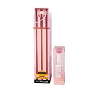 Maybelline New York Coffret Cadeau Noël Lifter Glaze Baume Huile Hydratant Lèvres Effet Glacé avec Acide Hyaluronique - Teinte 003 Rose Bite