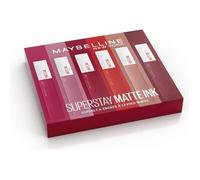 Maybelline New York - Coffret Exclusif de 6 Rouges à Lèvres Liquides Longue Tenue - Superstay Matte Ink