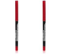 Maybelline New York - Crayon à Lèvres Sculptant - Color Sensational Shaping Lip Liner - Red Escape (80) - 0,3 g (Lot de 2)
