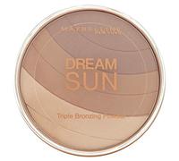 Maybelline New York Dream Sun Bronzer Brunette 02 / Poudre bronzante en trois tons de marron assortis pour un bronzage naturel sur le visage 1 x 16 g