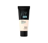 Maybelline New-York - Fond de teint Fluide Fit Me Matte & Poreless - Peaux normales à grasses - Teinte : 101 True Ivory - 30 ml