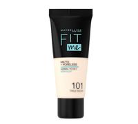 Maybelline New-York - Fond de teint Fluide Fit Me Matte & Poreless - Peaux normales à grasses - Teinte : 101 True Ivory - 30 ml