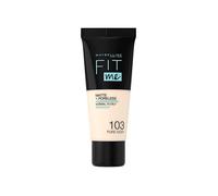 Maybelline New-York - Fond de teint Fluide Fit Me Matte & Poreless - Peaux normales à grasses - Teinte : 103 Pure Ivory - 30 ml
