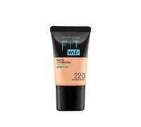 Maybelline New-York - Fond de teint Fluide Fit Me Matte & Poreless - Peaux normales à grasses - Teinte : 220 natural beige - 18ml