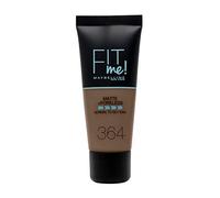 Maybelline New-York - Fond de Teint Fluide Fit Me Matte & Poreless - Peaux normales à grasses - Teinte : 364 Bronze Foncé - 30 ml