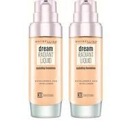 Maybelline New York - Fond de Teint Fluide Perfecteur de Teint - FPS13 - Dream Satin Liquid - Sable (30) - 30 ml (Lot de 2)