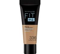 Maybelline New York - Fond de Teint Fluide Ton sur Ton Fit me! Matte and Poreless - Teinte : 336 Olive dorée, NU